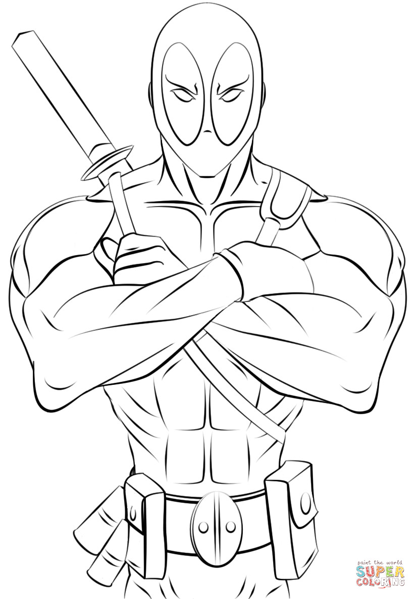 Deadpool Coloring Pages
 Deadpool Coloring Pages Coloring Home