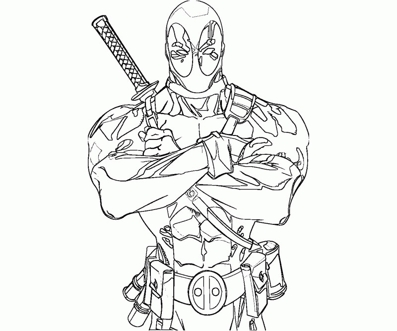 Deadpool Coloring Pages
 Deadpool Coloring Pages Coloring Home