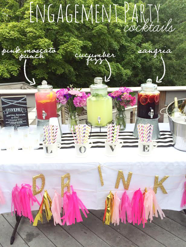 Decor Ideas For Engagement Party
 Throwing a Summer Engagement Party Eat Yourself Skinny