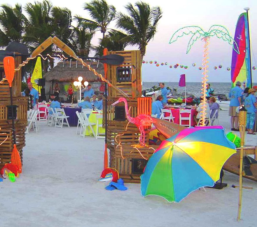Decorating Ideas For A Beach Party
 beach party decorations Beach Party Pinterest