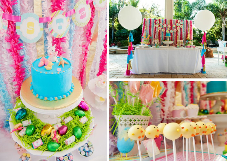 Decorating Ideas For Easter Party
 Kara s Party Ideas Classic Pastel Boy Girl Easter Bunny