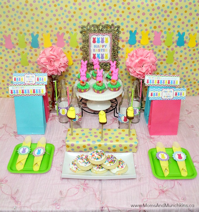 Decorating Ideas For Easter Party
 Peeps Easter Party Ideas Moms & Munchkins