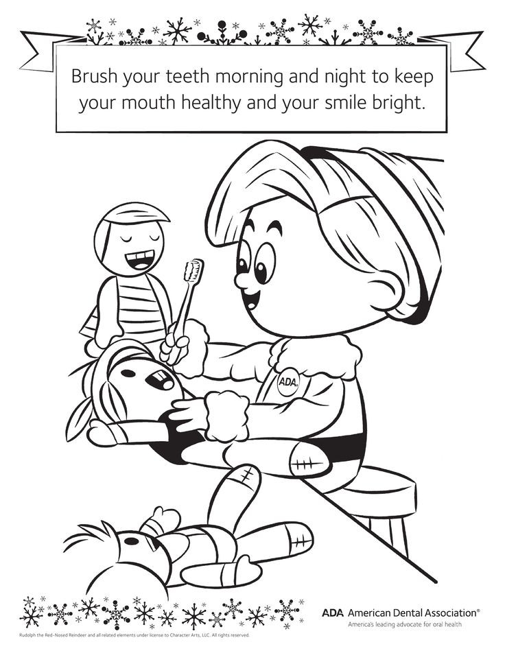 Dental Coloring Pages Printable
 17 Best images about Dental Hygiene Printables For