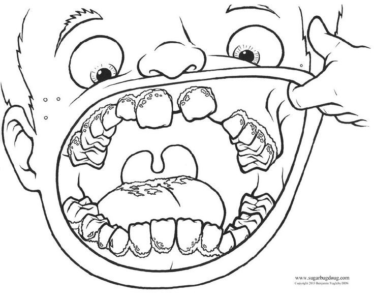 Dental Coloring Pages Printable
 17 Best images about Kids Dental Health on Pinterest