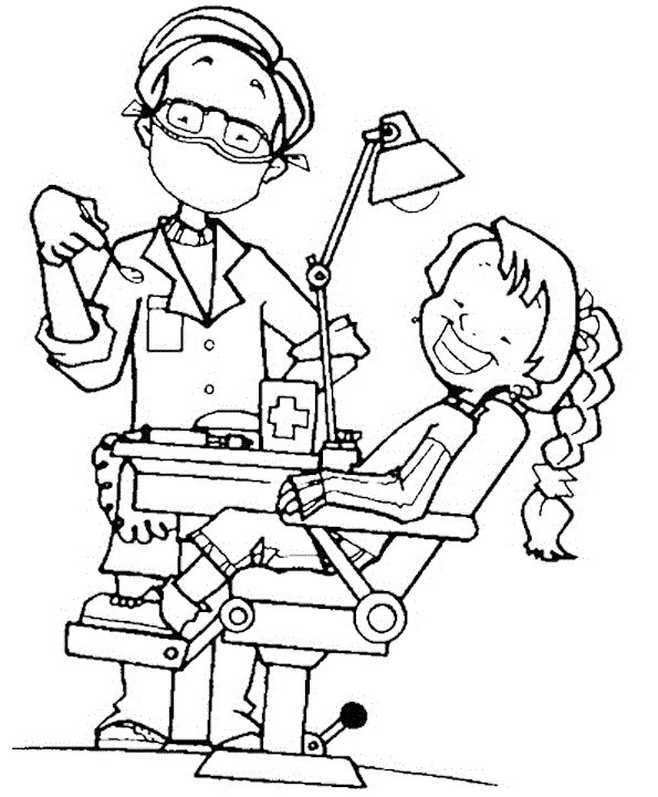 Dental Coloring Pages Printable
 Dentist Coloring Pages For Kids 3734 Bestofcoloring