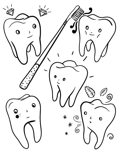 Dental Coloring Pages Printable
 Pin by Muse Printables on Coloring Pages at ColoringCafe