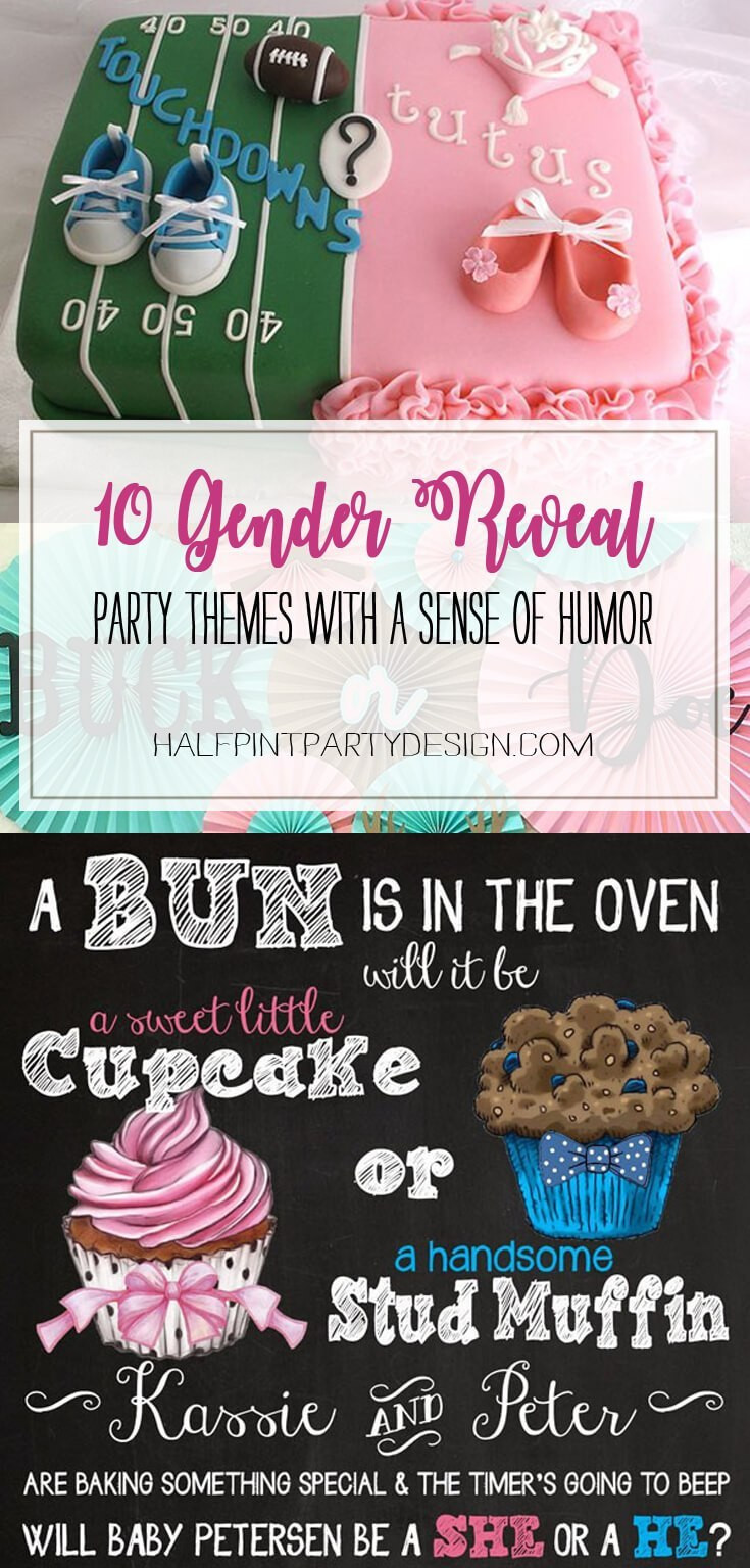 Different Ideas For A Gender Reveal Party
 Humorous Gender Reveal Party Ideas Halfpint Party Design