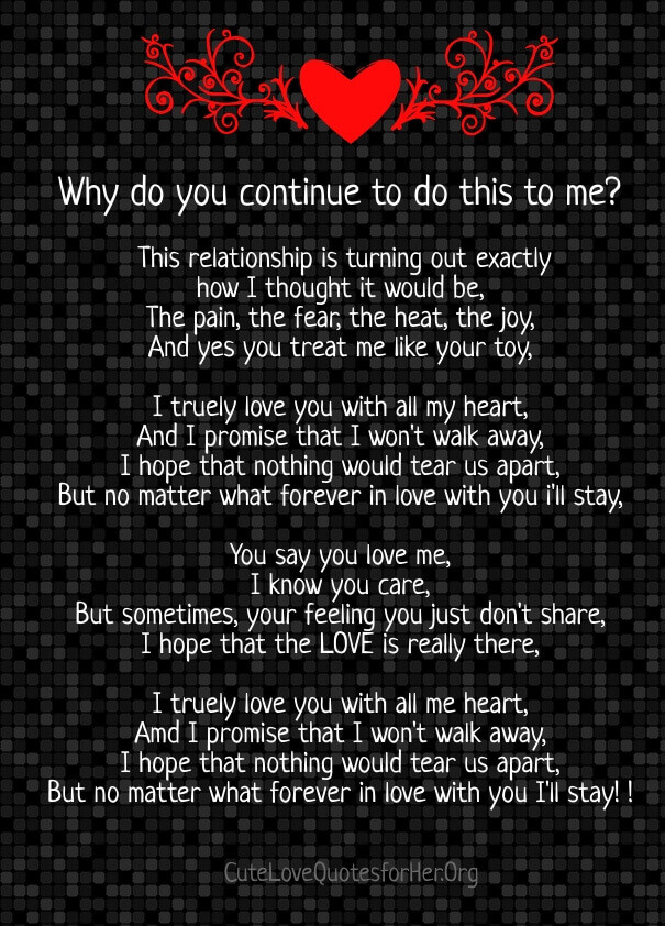 Difficult Marriage Quotes
 8 Most Troubled Relationship Poems for Him Her