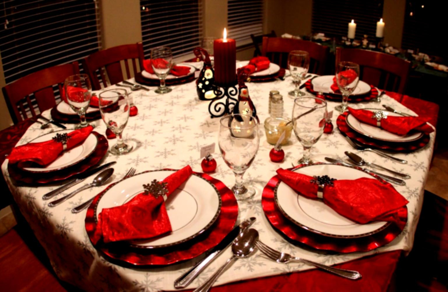 Dinner Ideas For Christmas Party
 Image Christmas Dinner Decoration Ideas Party Table