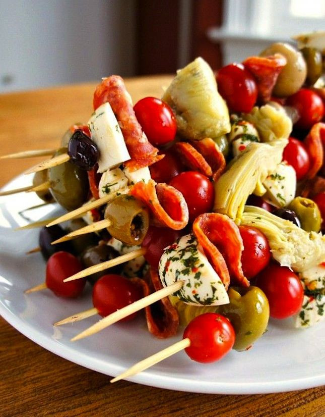 Dinner Party Appetizers Ideas
 Make these antipasto skewers for your next dinner party