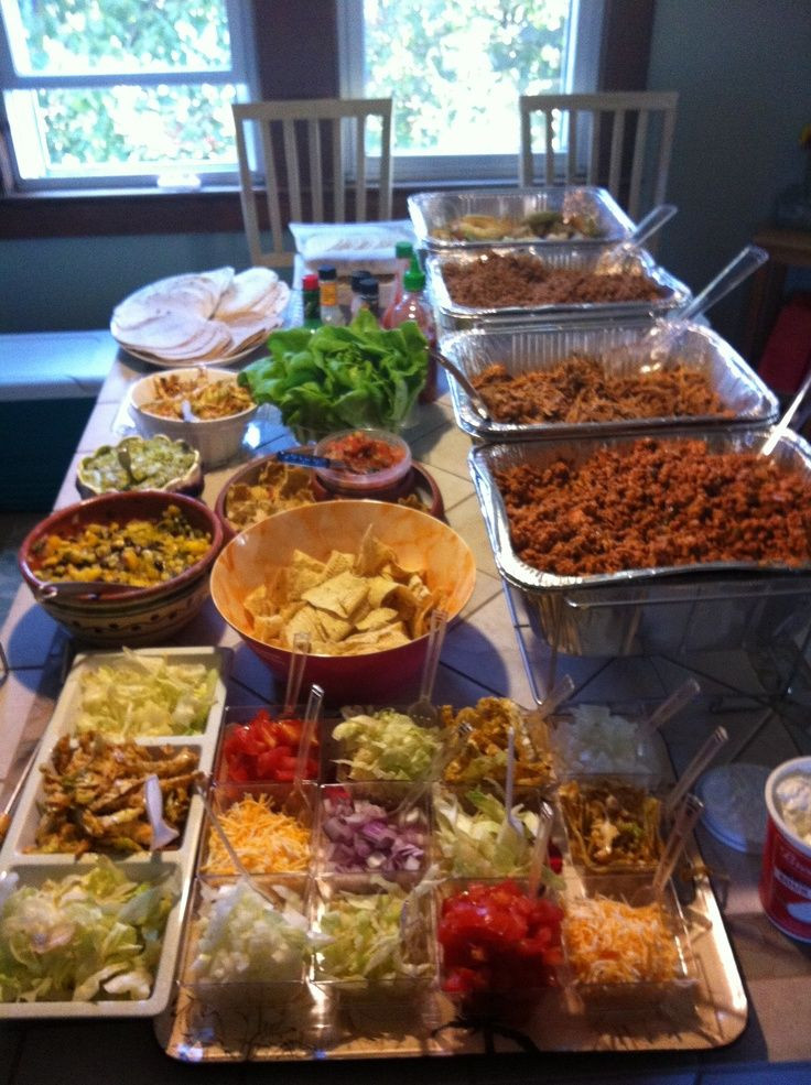 Dinner Party Buffet Ideas
 Pinning my own taco party because it was so good Fried