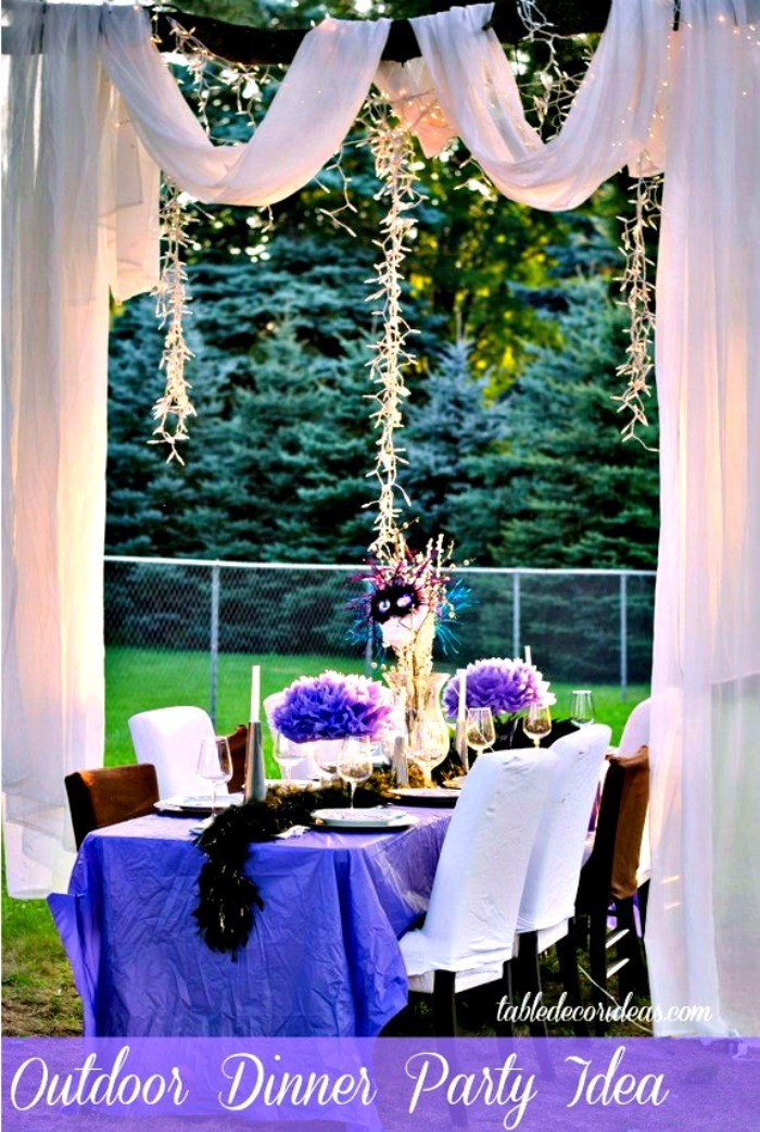 Dinner Party Decoration Ideas
 Elegant Outside Table Decor Idea Dinner Party