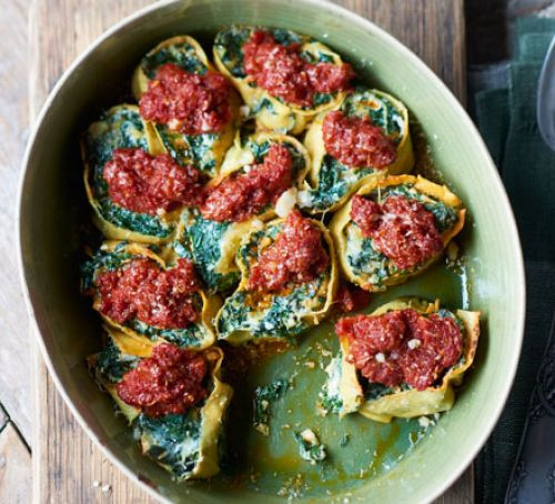 Dinner Party Entrees Ideas
 Spinach & ricotta rotolo recipe