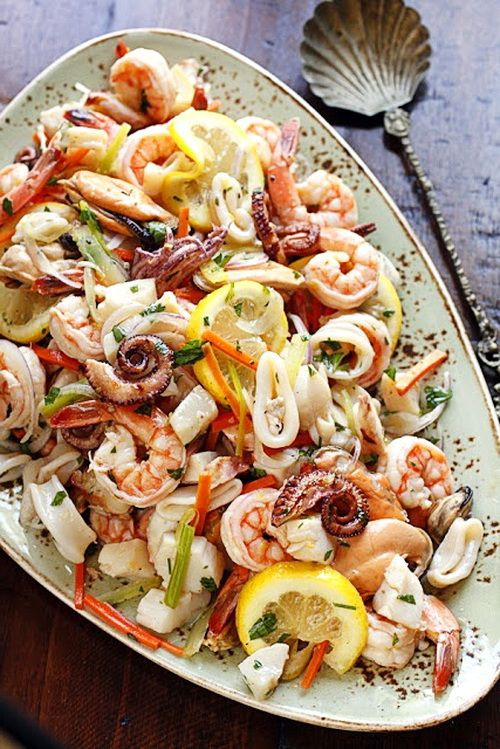 Dinner Party Food Ideas Pinterest
 marinated seafood salad good for health party menu dinner