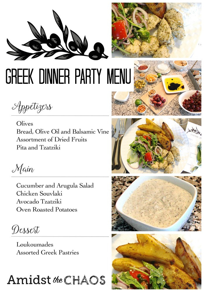 Dinner Party For 4 Menu Ideas
 Greek Inspired Dinner Party Part 2