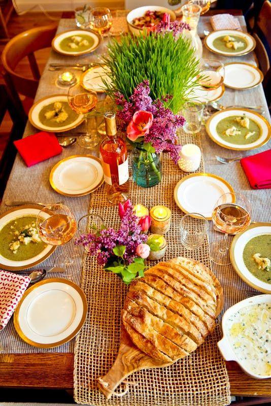 Dinner Party Menu Ideas For 6
 A Spring Ve arian Dinner for Six