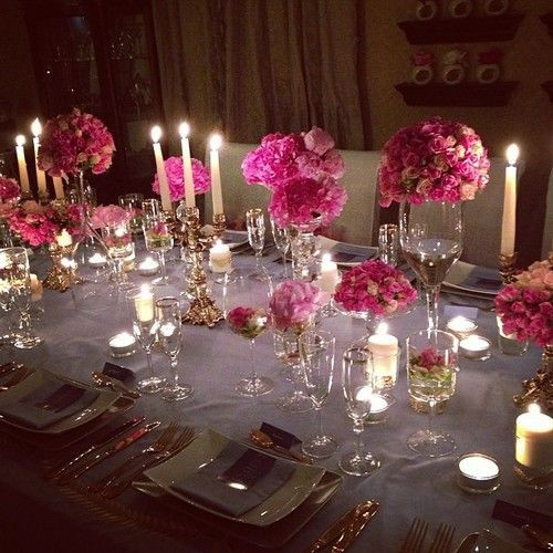 Dinner Party Table Ideas
 Elegant dinner party table setting TheEnVISIONFirm