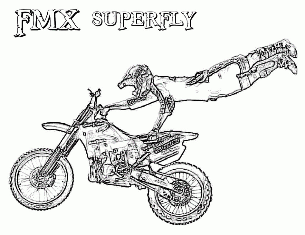 Dirt Bike Coloring Pages Boys
 Bmx Coloring Page Coloring Home