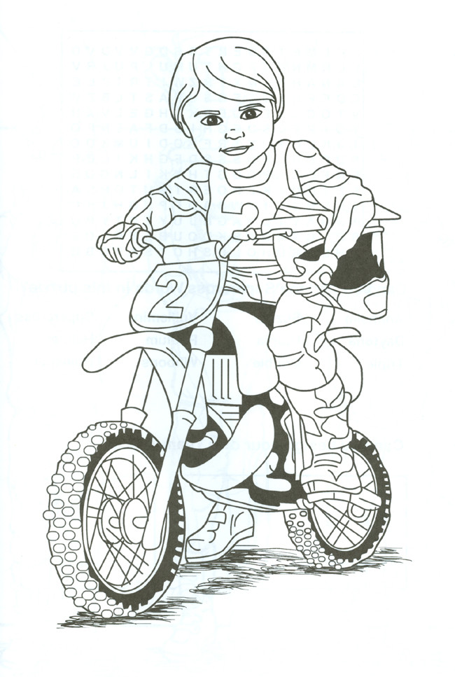 Dirt Bike Coloring Pages Boys
 Dirt Bike Coloring Pages Coloring pages for Boys
