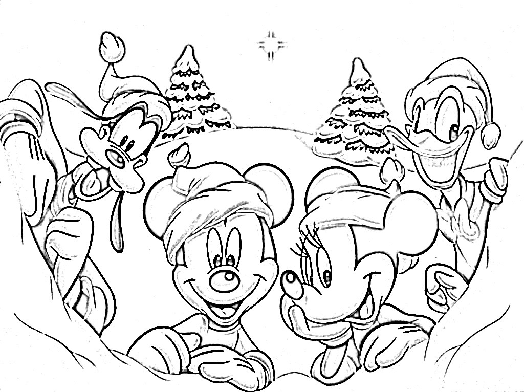 Disney Christmas Coloring Pages
 Coloring Pages Christmas Disney Disney Coloring Pages