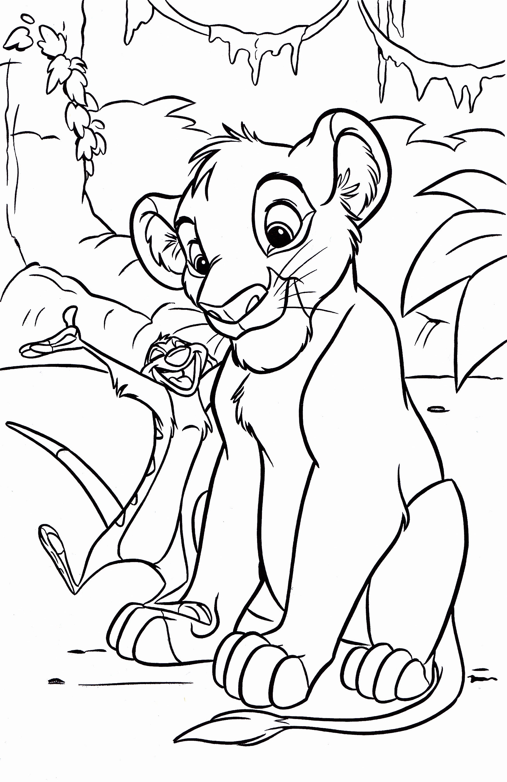 Disney Coloring Book
 Free Printable Simba Coloring Pages For Kids