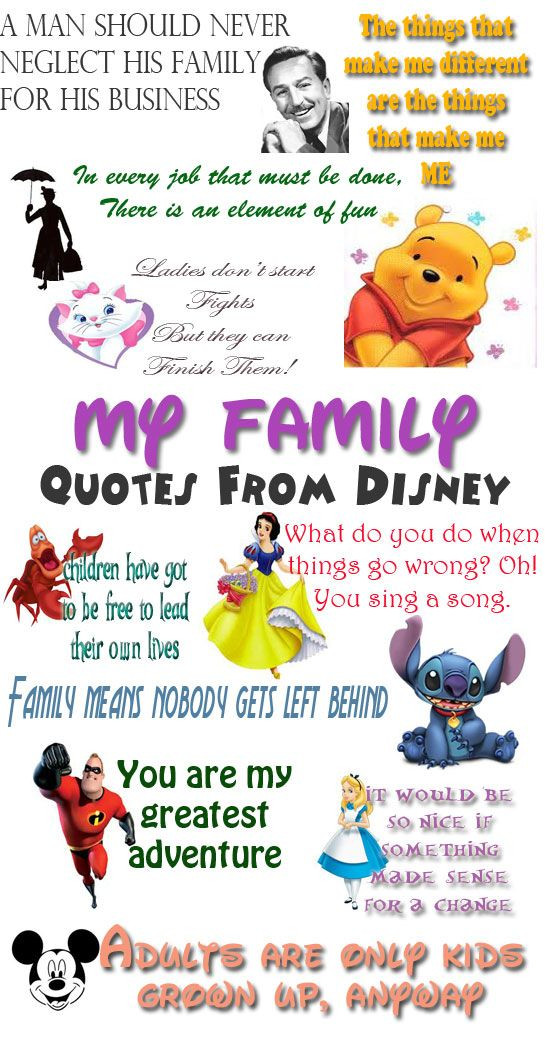 Disney Family Quotes
 Faith Trust and Pixie Dust Disney Family Quotes