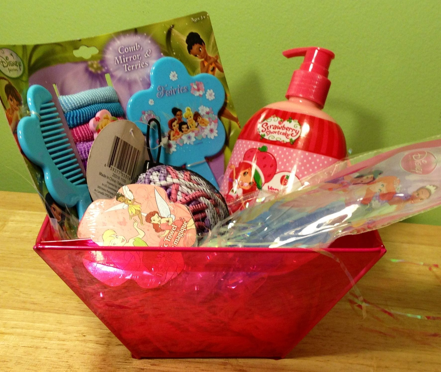 Disney Gift Ideas For Girlfriend
 Little Girl s Gift Basket Tinker Bell Strawberry