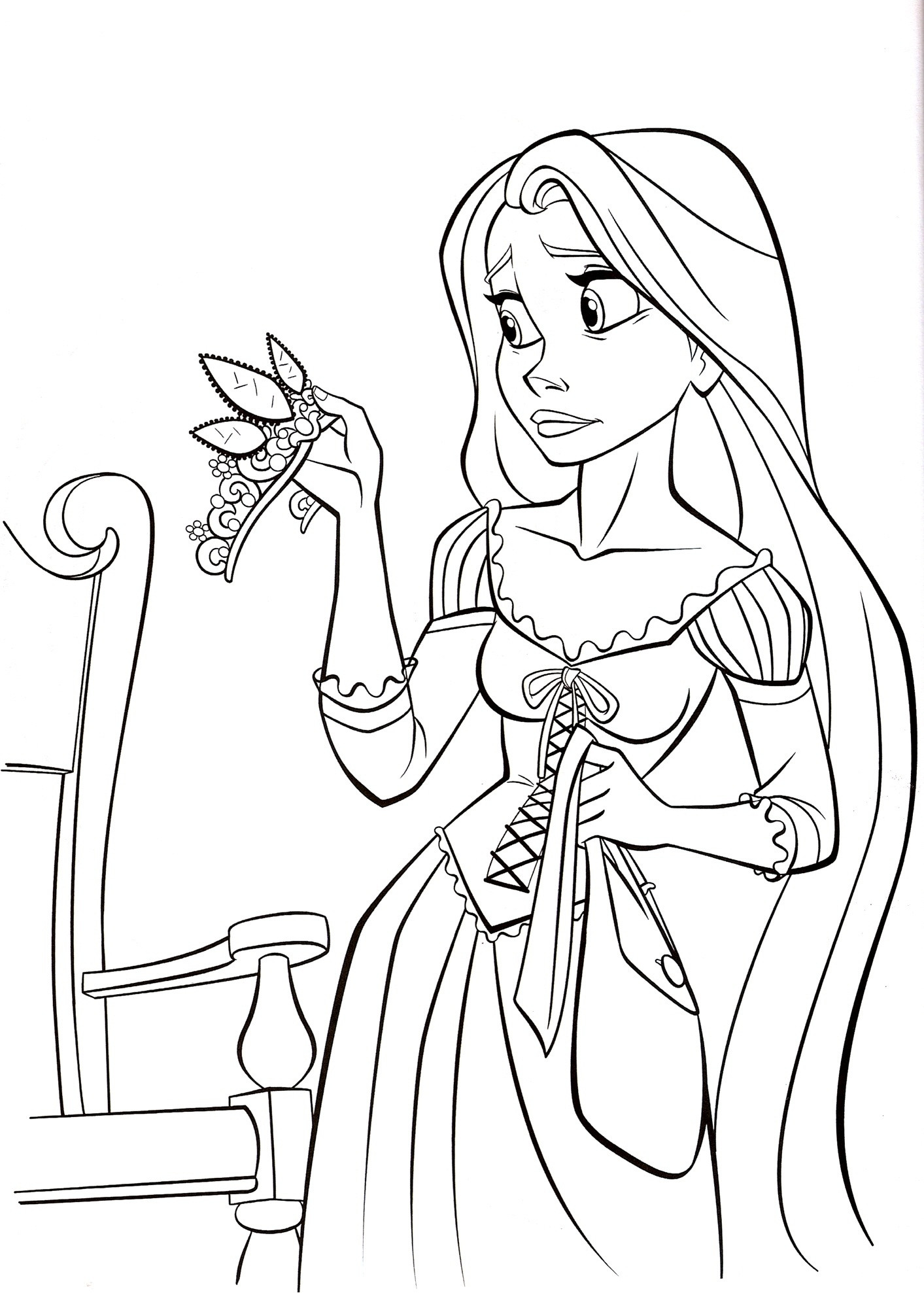 Disney Rapunzel Coloring Pages For Toddlers
 Free Printable Tangled Coloring Pages For Kids