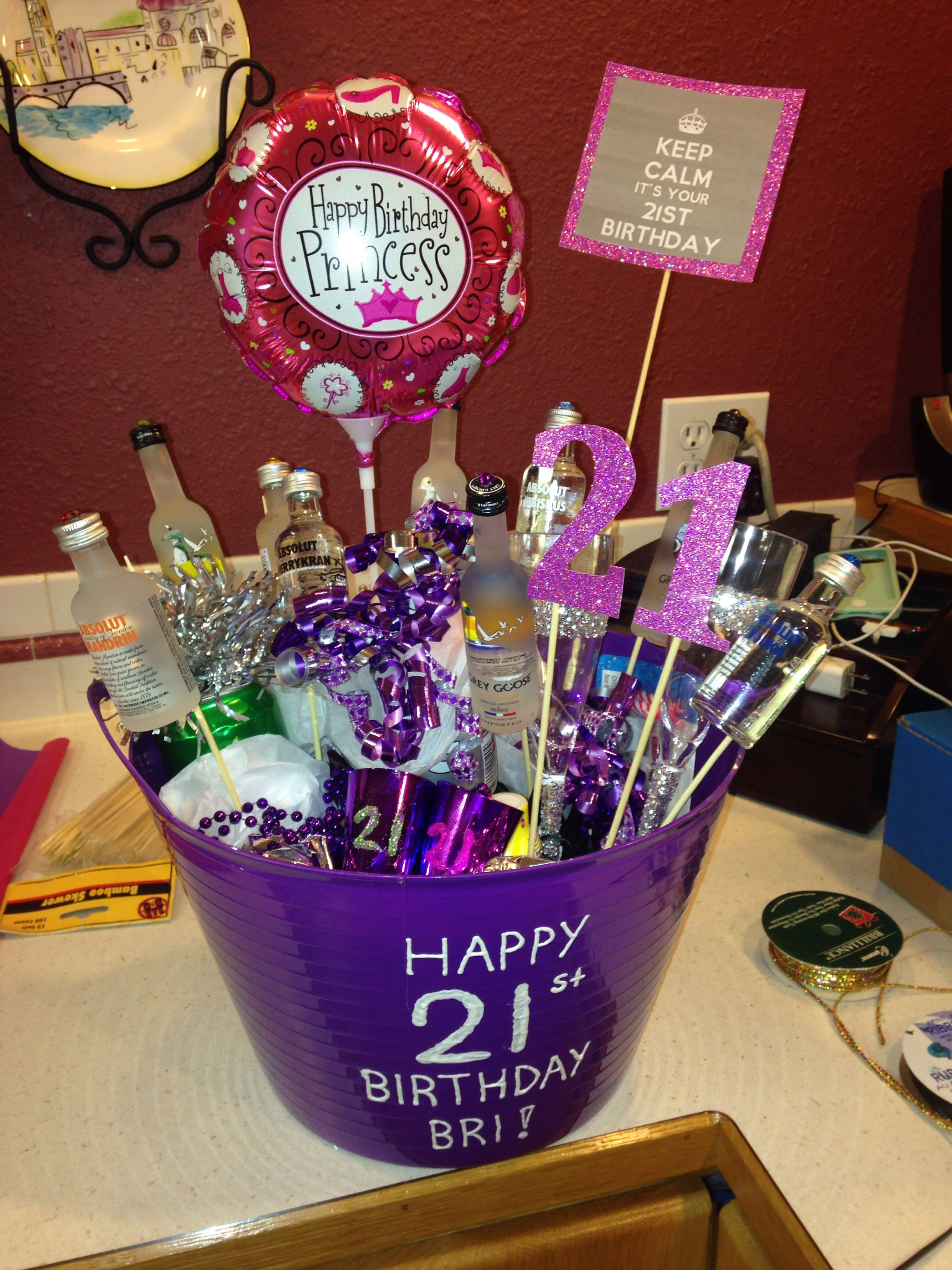 DIY 21St Birthday Gifts
 DIY 21st birthday bucket •••My Creations•••