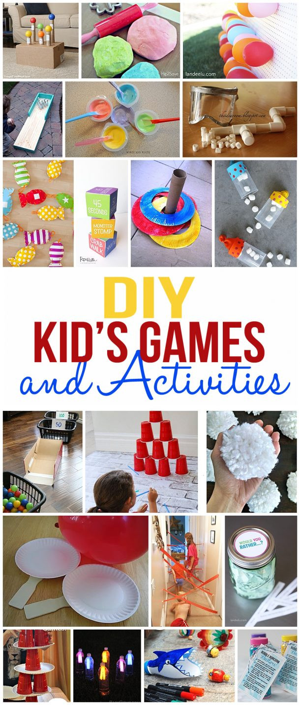DIY Activities For Toddlers
 DIY Kids Games and Activities for Indoors or Outdoors