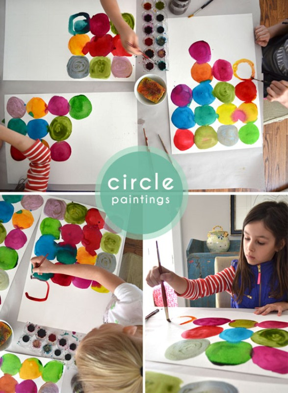 DIY Activities For Toddlers
 Funny DIY For Kids Watercolor Circle Paintings