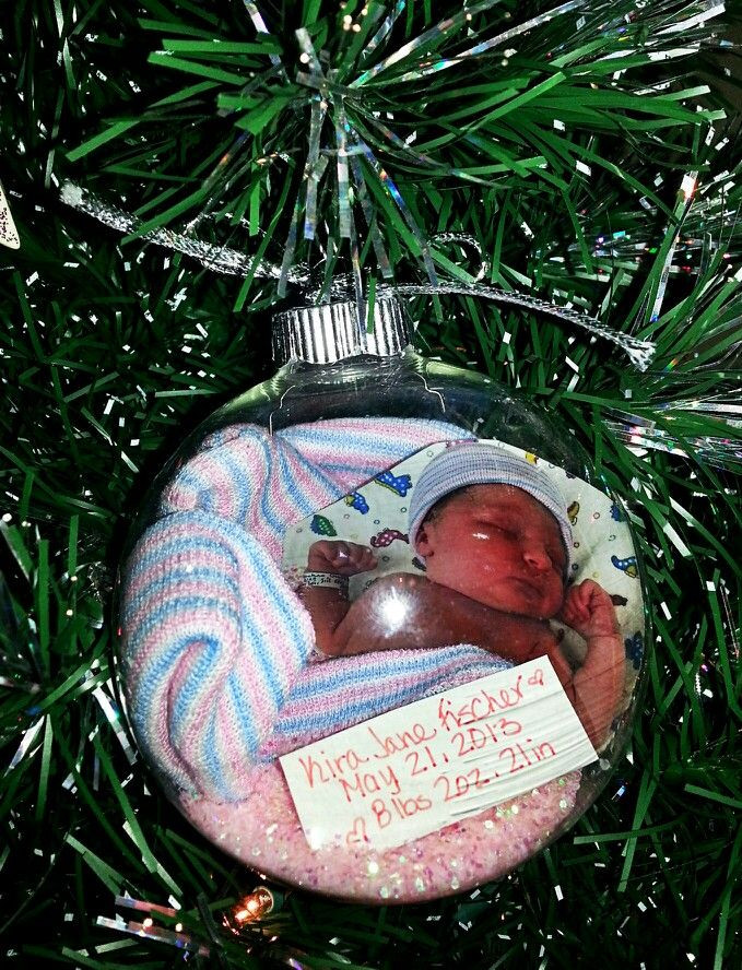 DIY Baby First Christmas Ornament
 Best 25 Baby first christmas ornament ideas on Pinterest