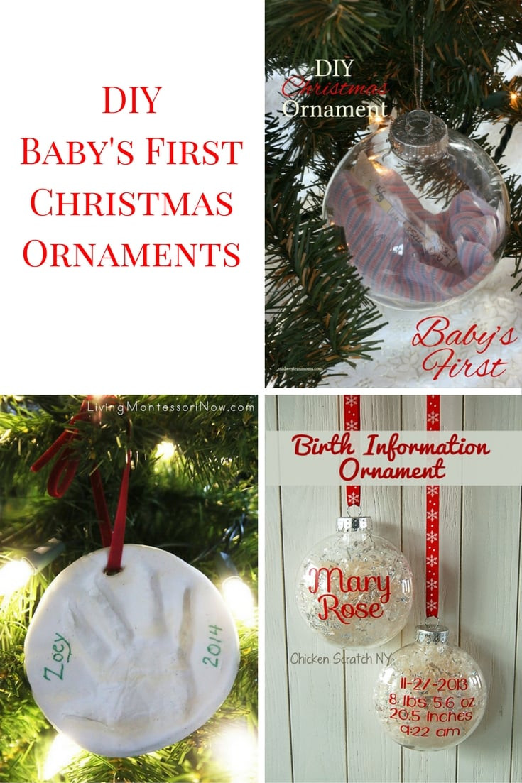 DIY Baby First Christmas Ornament
 9 DIY Baby’s First Christmas Ornaments