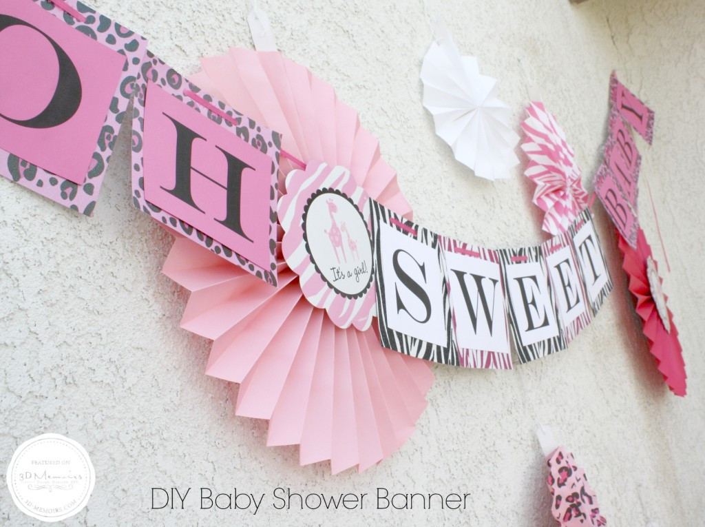 DIY Baby Shower Banner
 DIY Baby Shower Candy Buffet Project Nursery