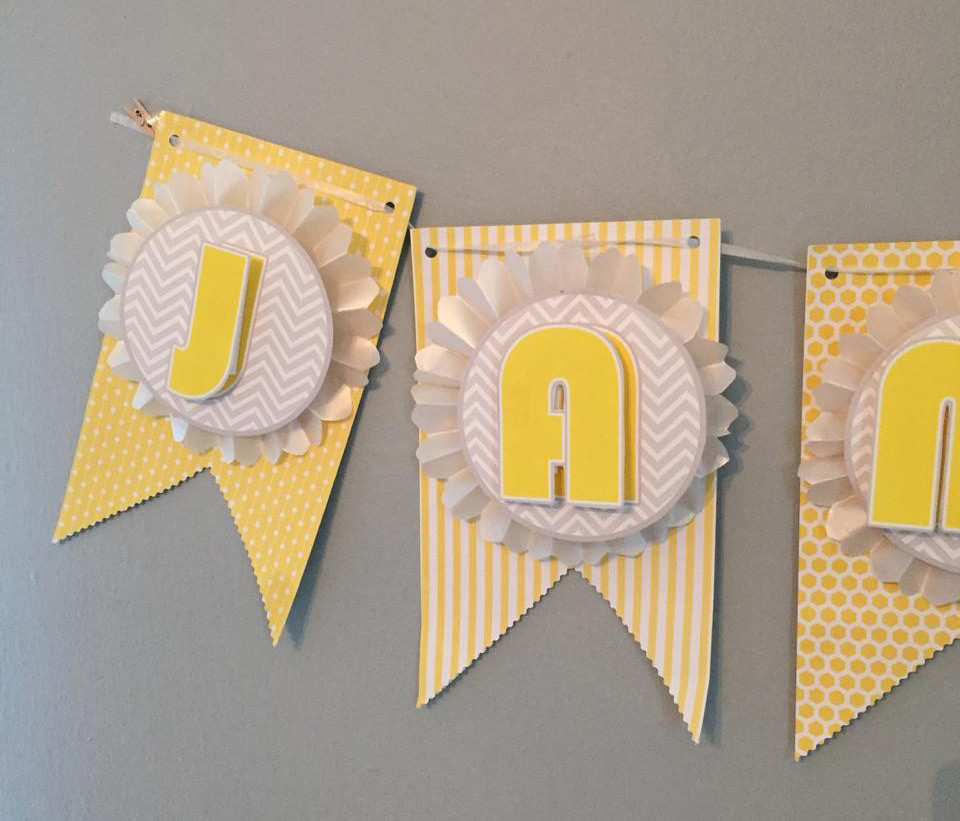 DIY Baby Shower Banner
 Make This Pretty DIY Party Banner It s Much Easier Than