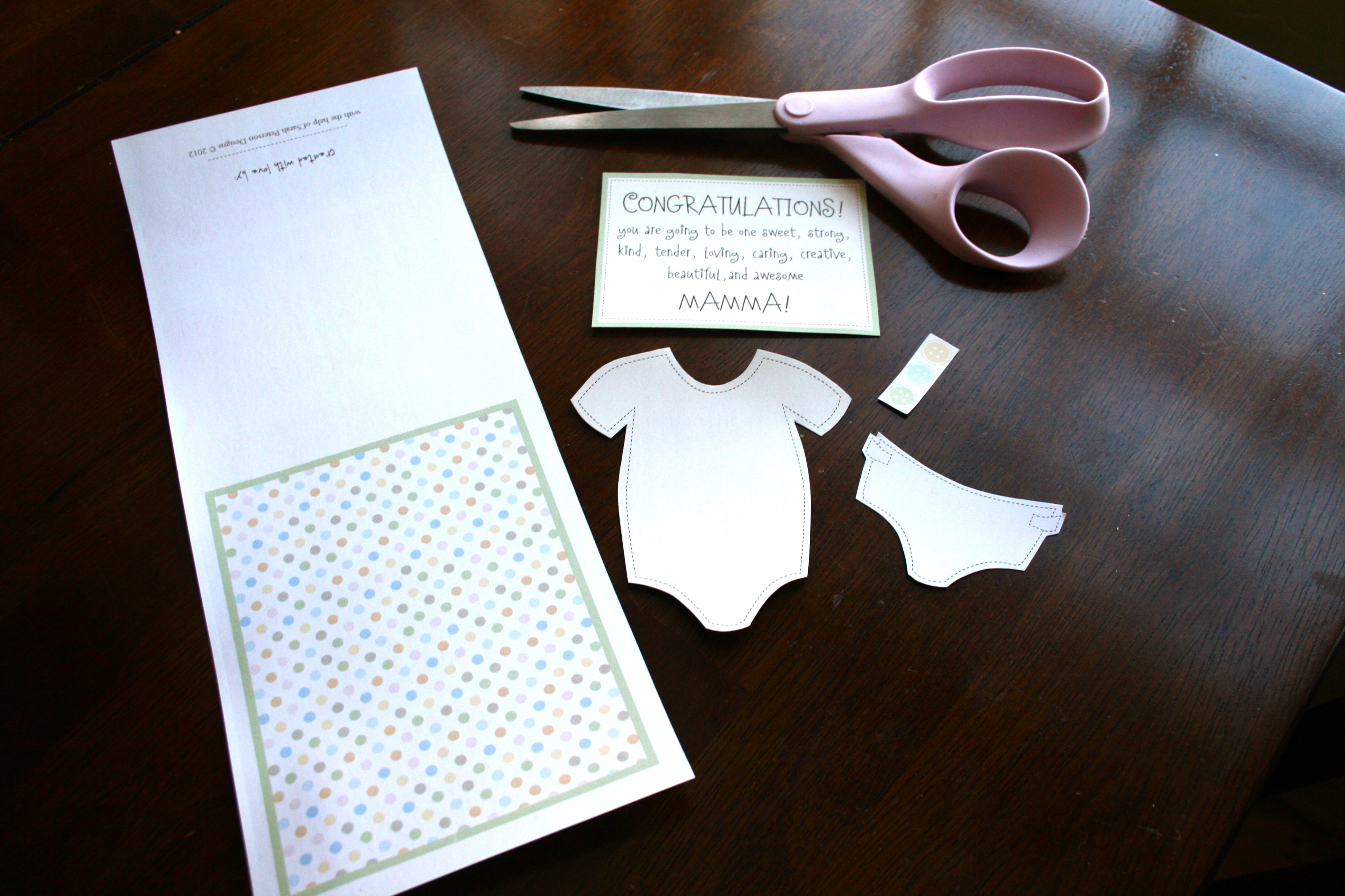 DIY Baby Shower Card
 Oh Baby Free DIY Baby Shower Card Download