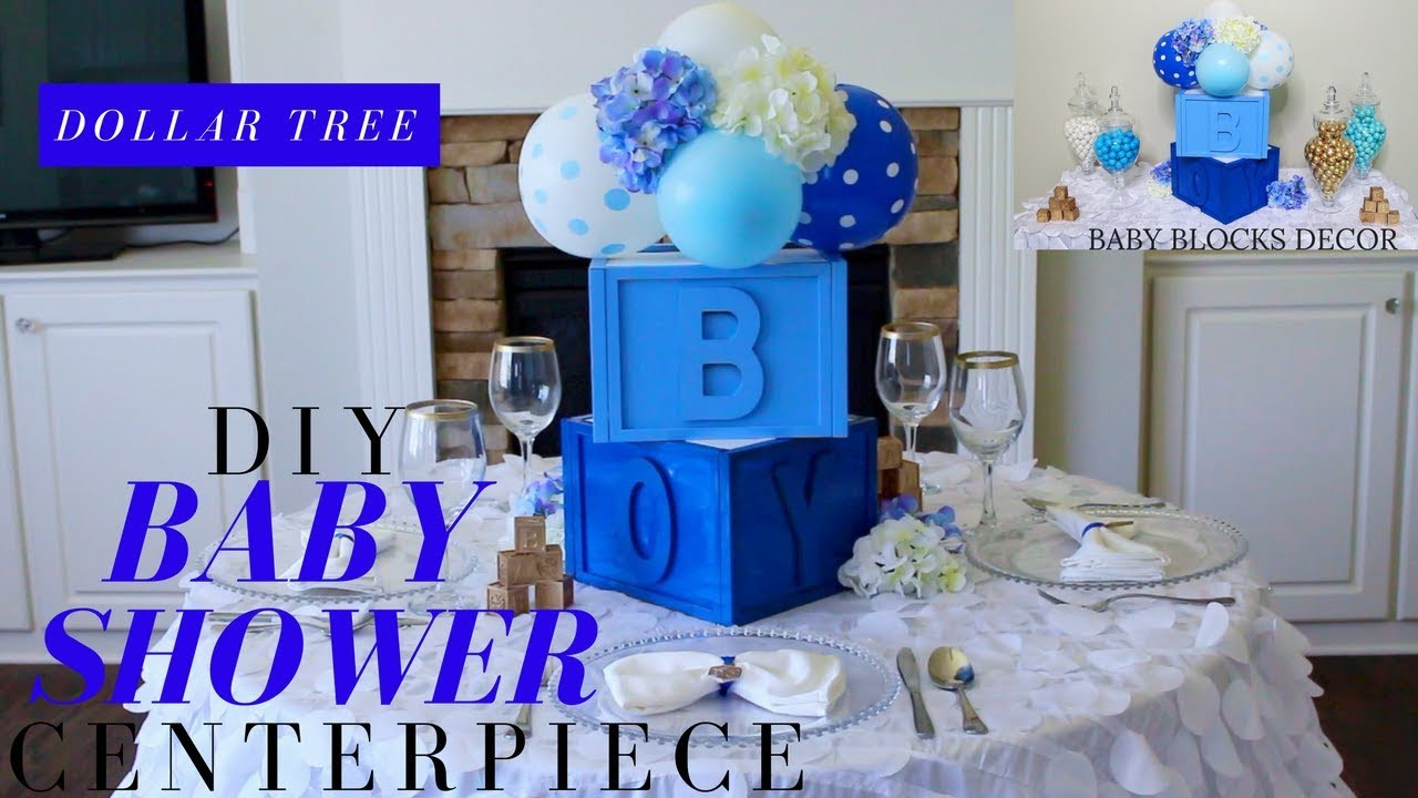 DIY Baby Shower Centerpieces Boy
 Dollar Tree DIY Baby Shower Decor