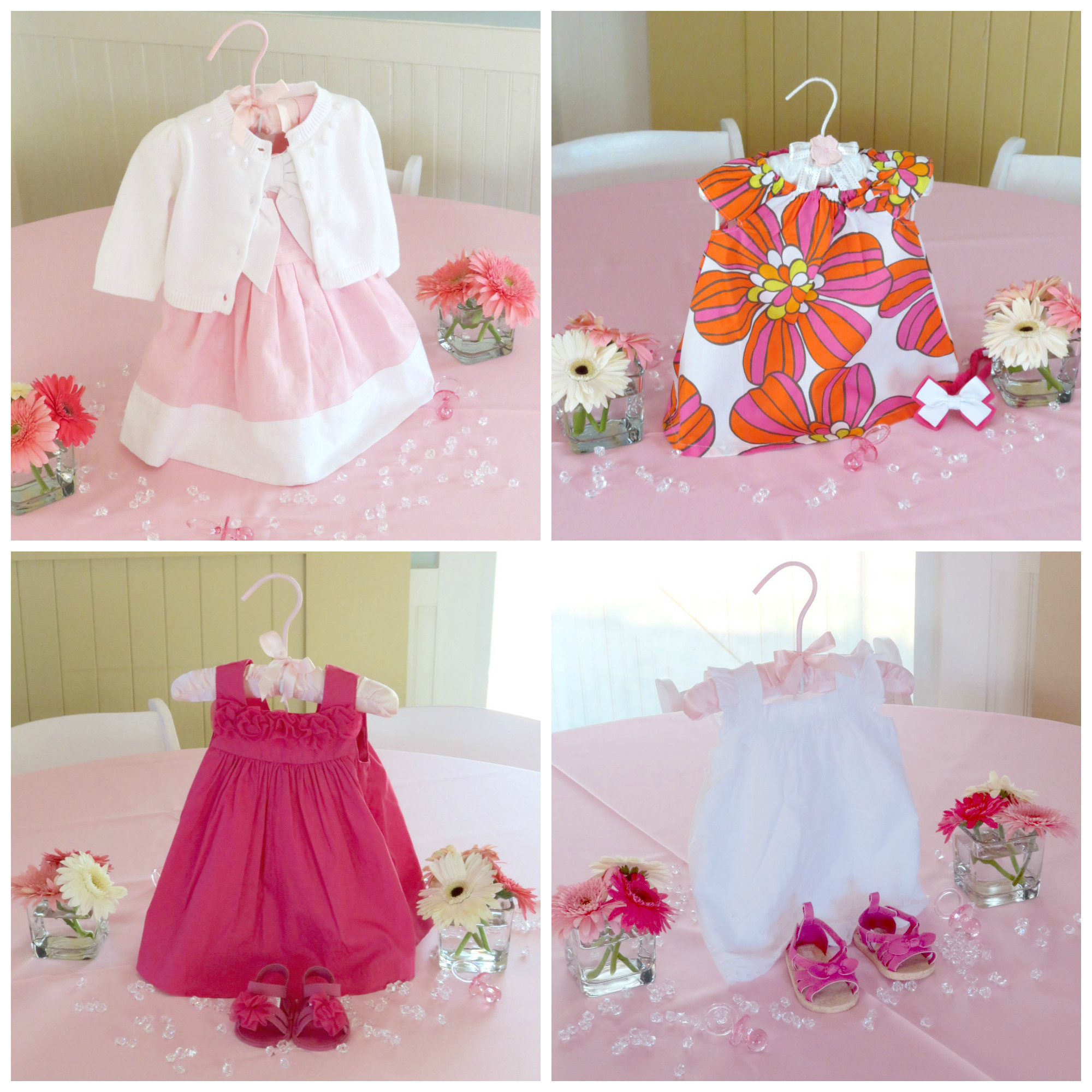 DIY Baby Shower Centerpieces For Girls
 DIY Baby Dress Centerpiece
