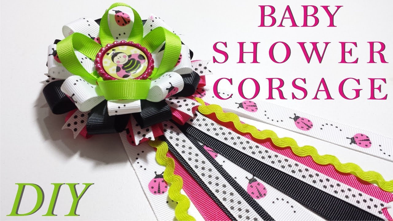 DIY Baby Shower Corsage
 o Hacer Lazos 🎀 DIY 119 Baby Shower Corsage Tutorial
