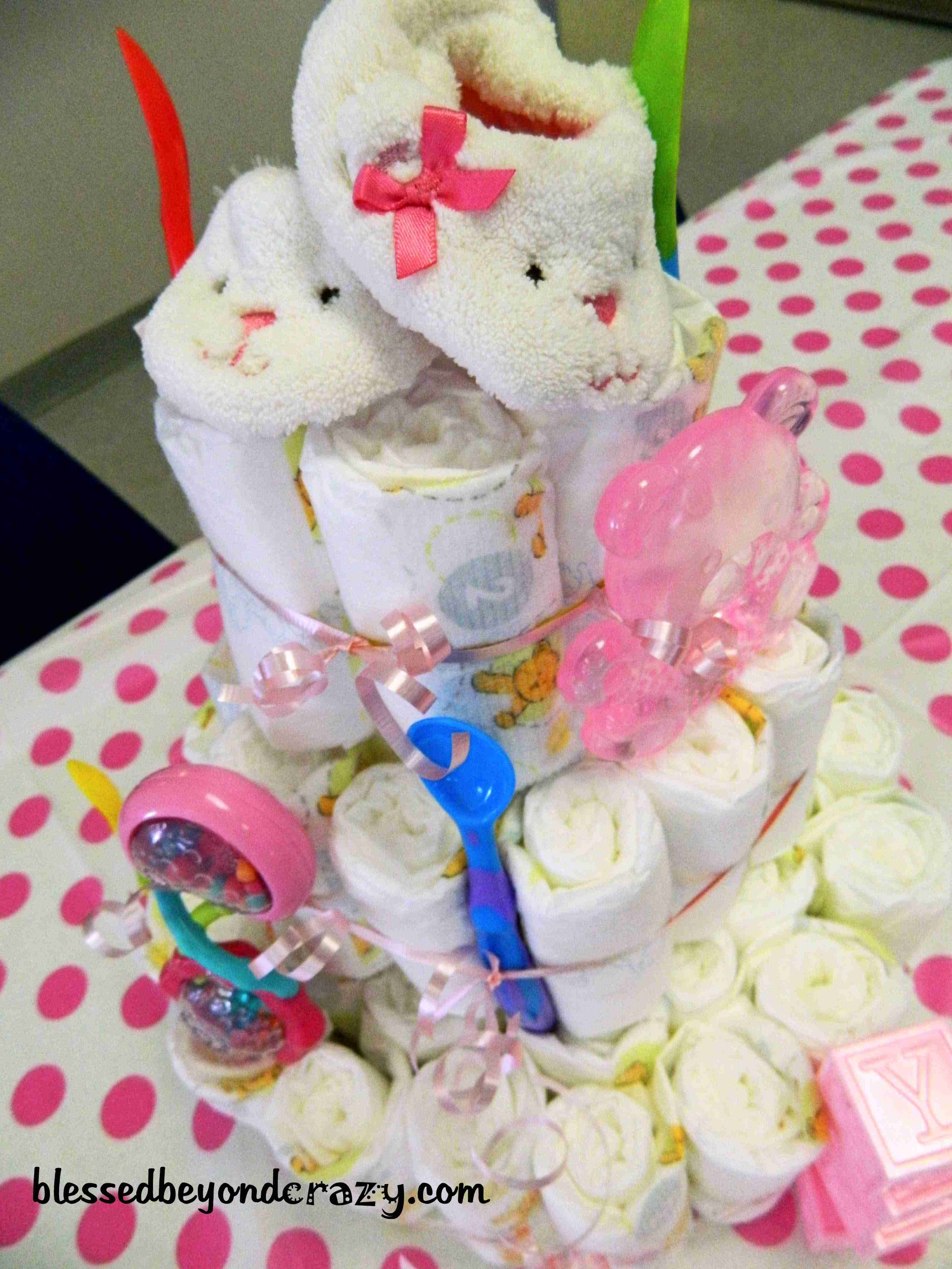 DIY Baby Shower Diaper Cakes
 Baby Shower Charades & DIY Diaper Cake
