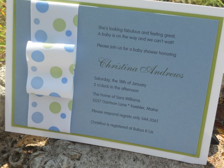 DIY Baby Shower Invitations Boy
 Best 25 Homemade invitations ideas on Pinterest
