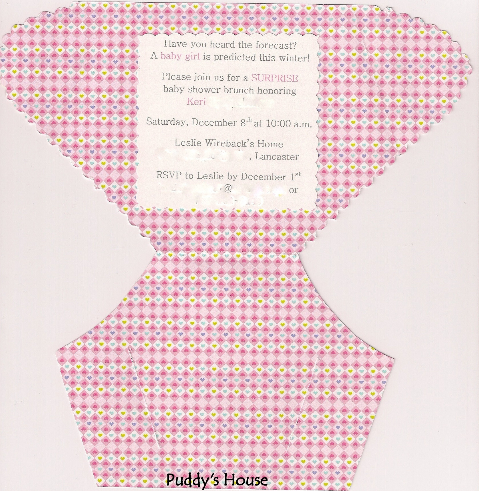 DIY Baby Shower Invitations Template
 DIY Diaper Invitation – Puddy s House