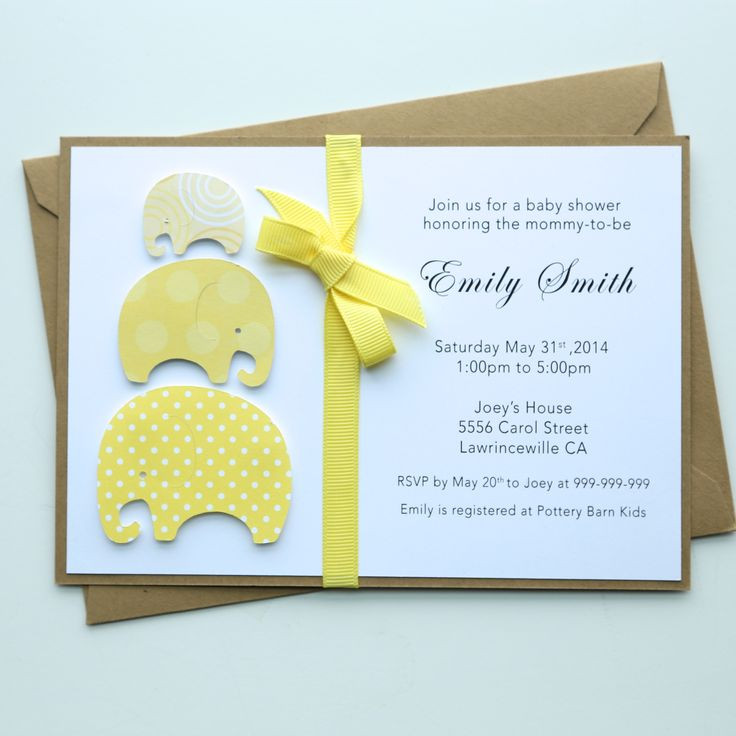 DIY Baby Shower Invites
 25 best ideas about Baby shower invitations on Pinterest