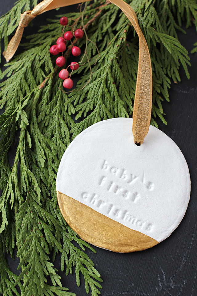 DIY Baby'S First Christmas Ornament
 Baby s First Christmas Ornament DIY Project Nursery