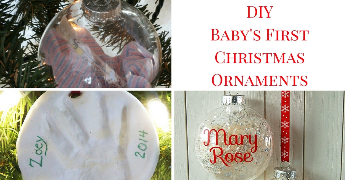 DIY Baby'S First Christmas Ornament
 DIY Baby’s First Christmas Ornaments