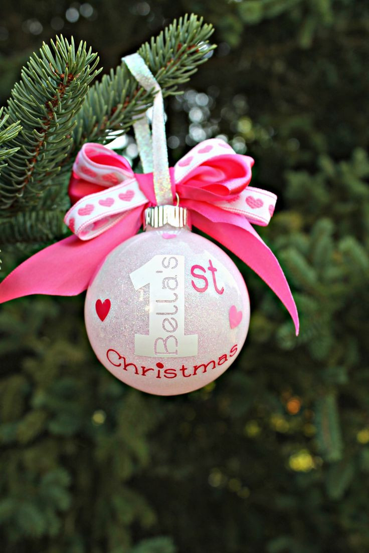 DIY Baby'S First Christmas Ornament
 Best 25 Baby first christmas ornament ideas on Pinterest