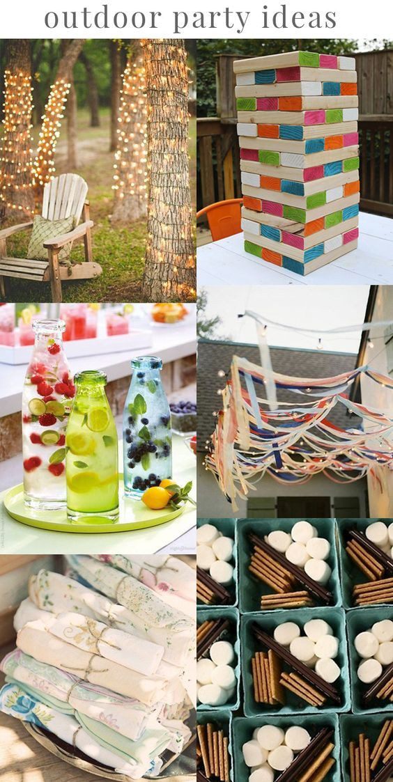Diy Backyard Party Ideas
 Outdoor parties Party ideas and DIY ideas on Pinterest