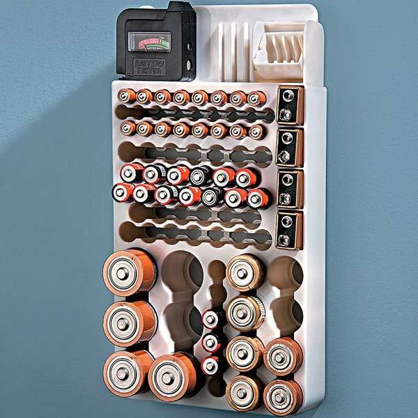 DIY Battery Organizer
 Battery Testing Storage Stations Battery Organizer
