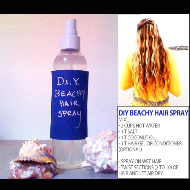 DIY Beach Hair Spray
 Viva Diva Boutique Tueday How To DIY Beachy Hair Spray