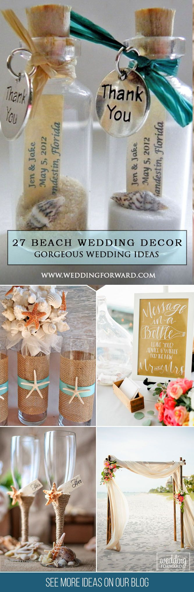 DIY Beach Wedding Ideas
 17 Best ideas about Beach Theme Centerpieces on Pinterest